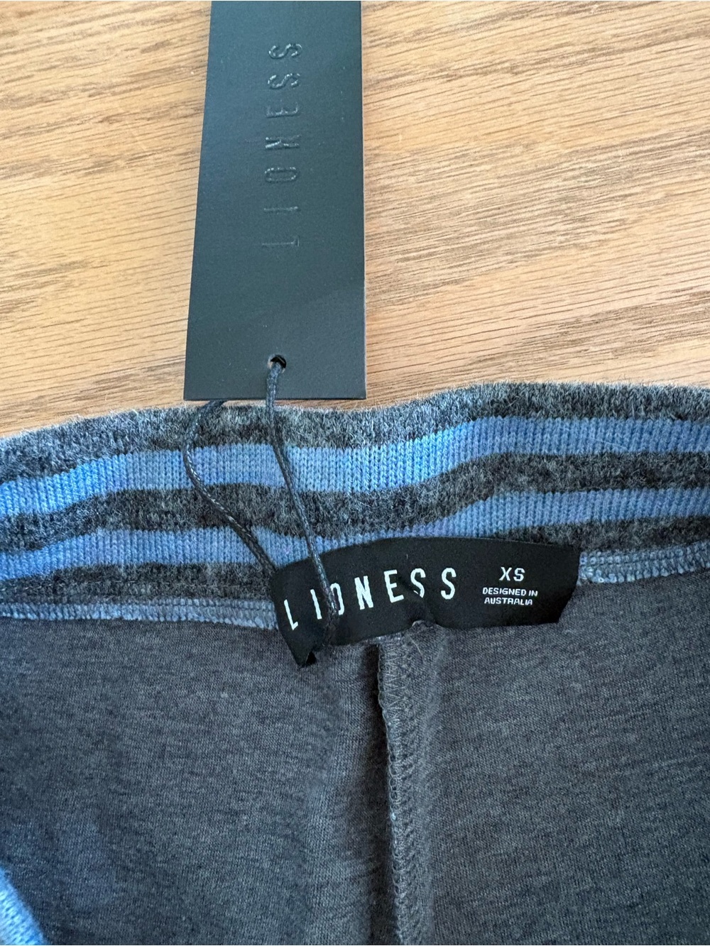 Lioness Striped Two-Piece Shorts Set - Blue/Gray - Picture 2 of 4